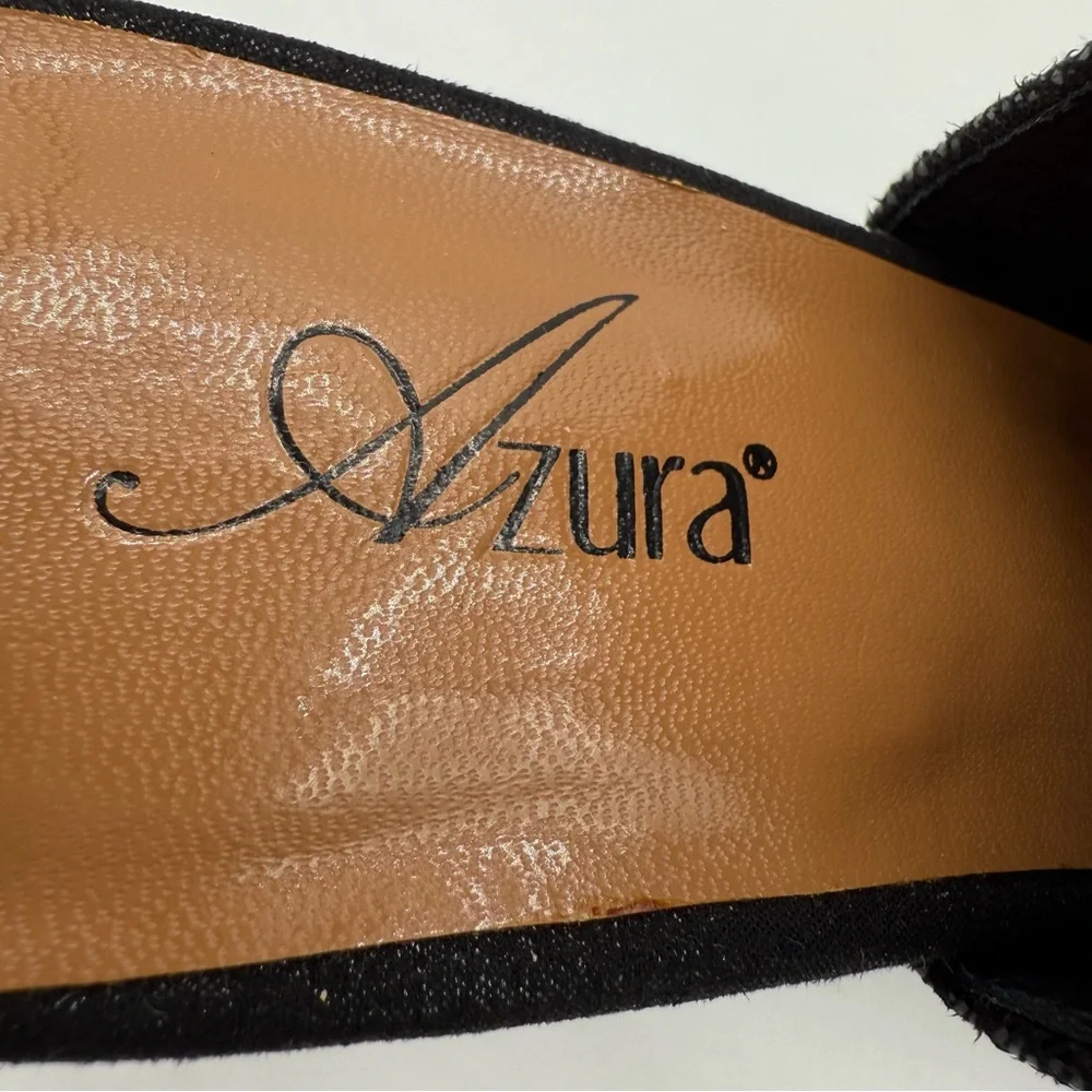 Azura by Spring Step Voljeti Black Heeled Sandals Size 41 / 9.5 - 10